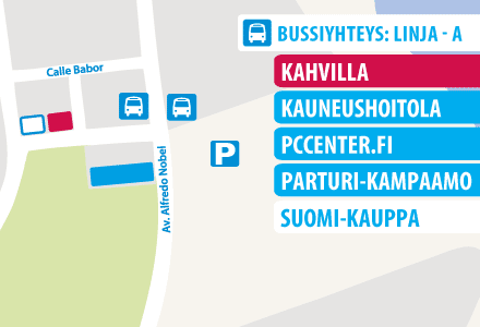 centro comercial finlandes map